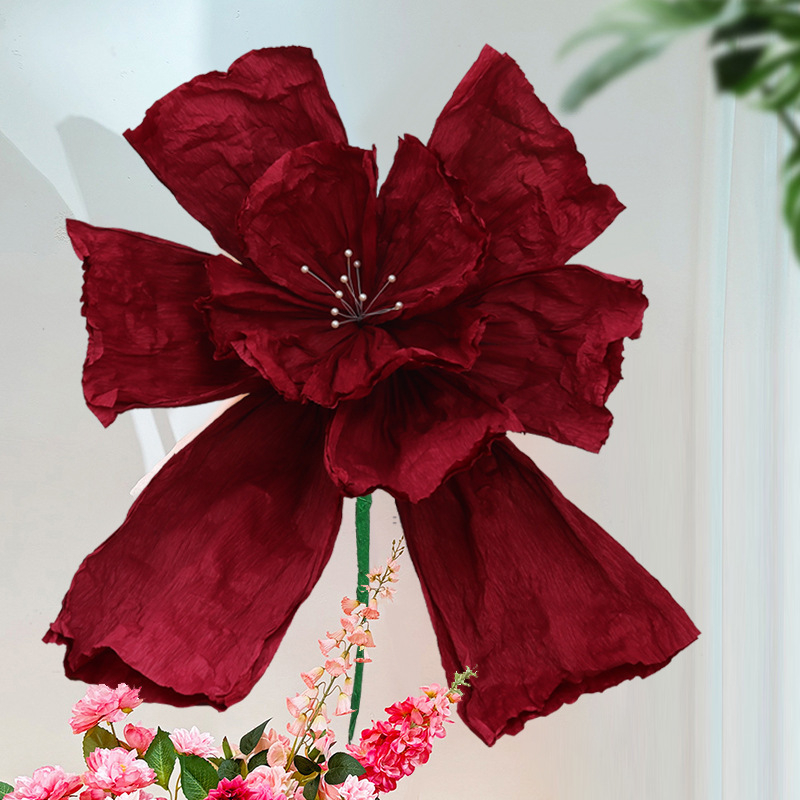 Coloană cu flori de hârtie pentru decorarea spațiului de nuntă; decor suspendat; material: hârtie; stil: 100197