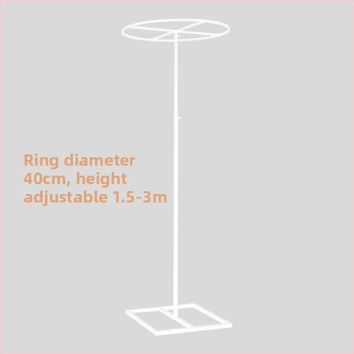 Telekopická železná tyč pre svadobnú záclonu s korálkami – kruhový rám, dekorácia