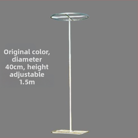 Telekopická železná tyč pre svadobnú záclonu s korálkami – kruhový rám, dekorácia