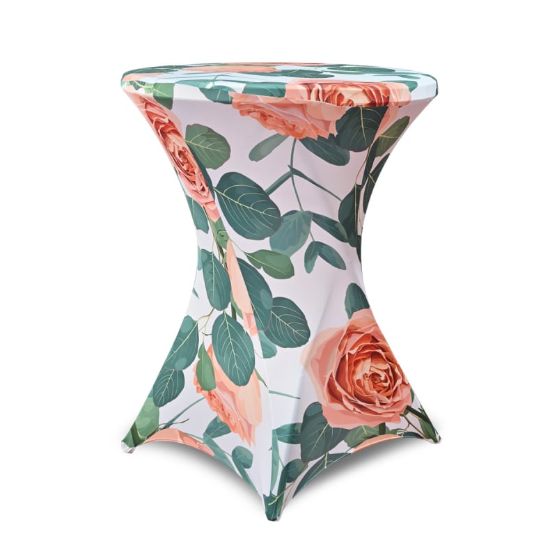 Τραπεζομάντιλο, στρογγυλό σχήμα, πολυεστέρας, εκτύπωση μοτίβου, ξενοδοχειακό στυλ