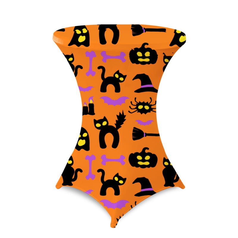 Τραπεζομάντιλο, στρογγυλό σχήμα, πολυεστέρας, εκτύπωση μοτίβου, ξενοδοχειακό στυλ