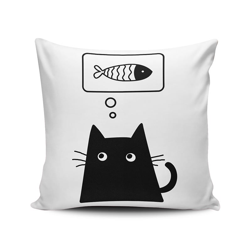 Пълнеж за възглавница от кристално кадифе, карикатурен/аниме дизайн, модерен минималистичен стил, за дневна стая