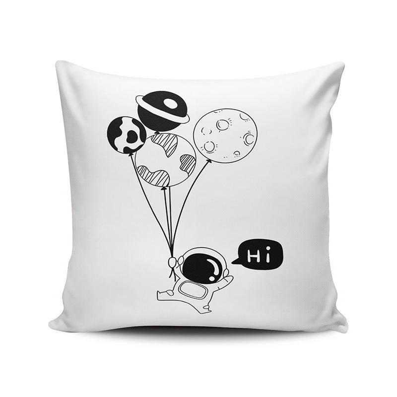 Пълнеж за възглавница от кристално кадифе, карикатурен/аниме дизайн, модерен минималистичен стил, за дневна стая