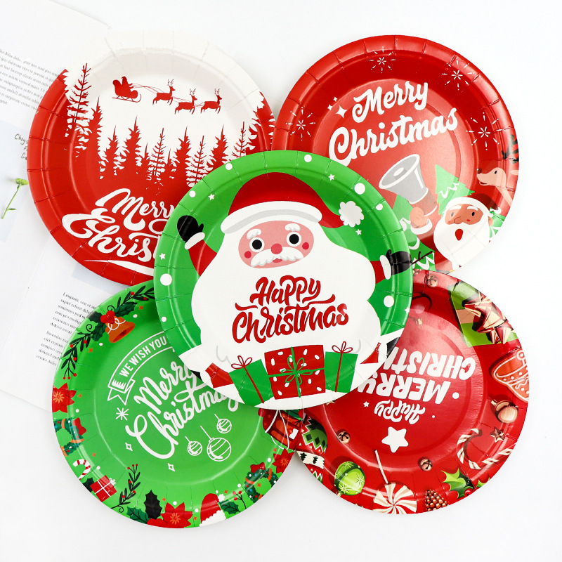 Jednorazový papierový tanier, kruhového tvaru, 400 g papiera, biologicky rozložiteľný, s potlačeným logom