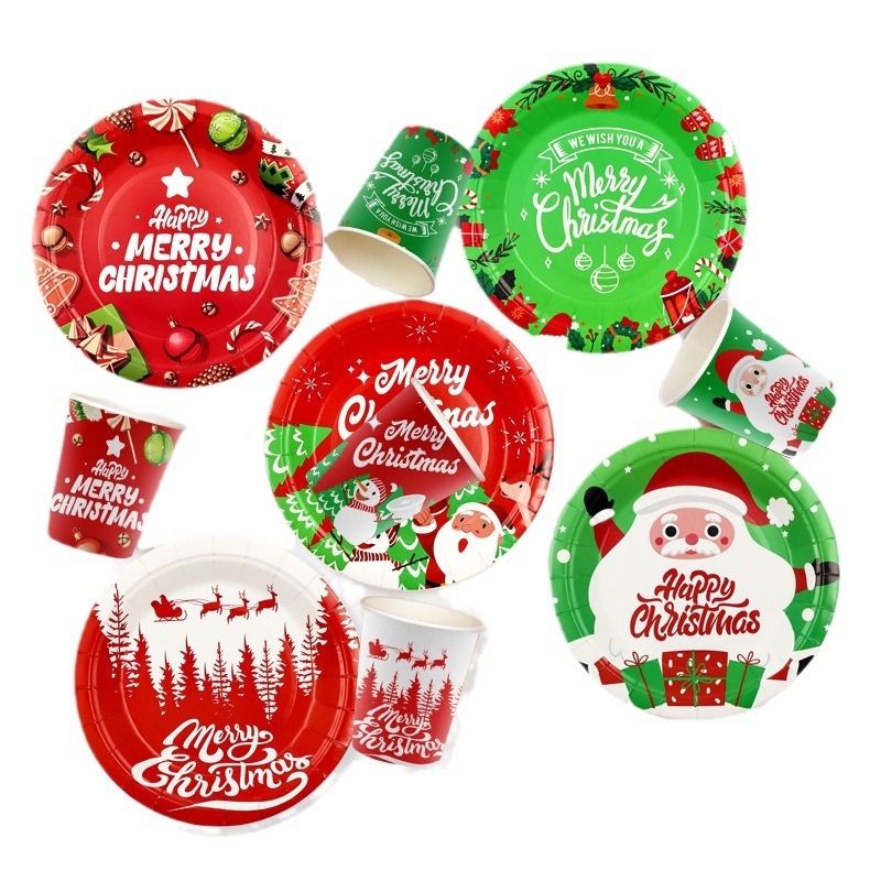 Jednorazový papierový tanier, kruhového tvaru, 400 g papiera, biologicky rozložiteľný, s potlačeným logom