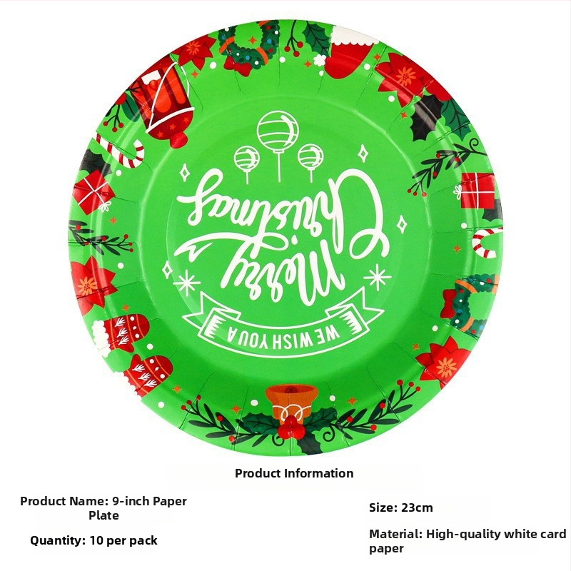 Jednorazový papierový tanier, kruhového tvaru, 400 g papiera, biologicky rozložiteľný, s potlačeným logom