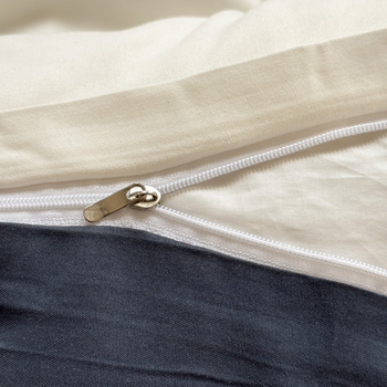 Set de lenjerie din bumbac spălat – țesătură periată, imprimare reactive și vopsire, greutate 800–1000 g, stil modern minimalist