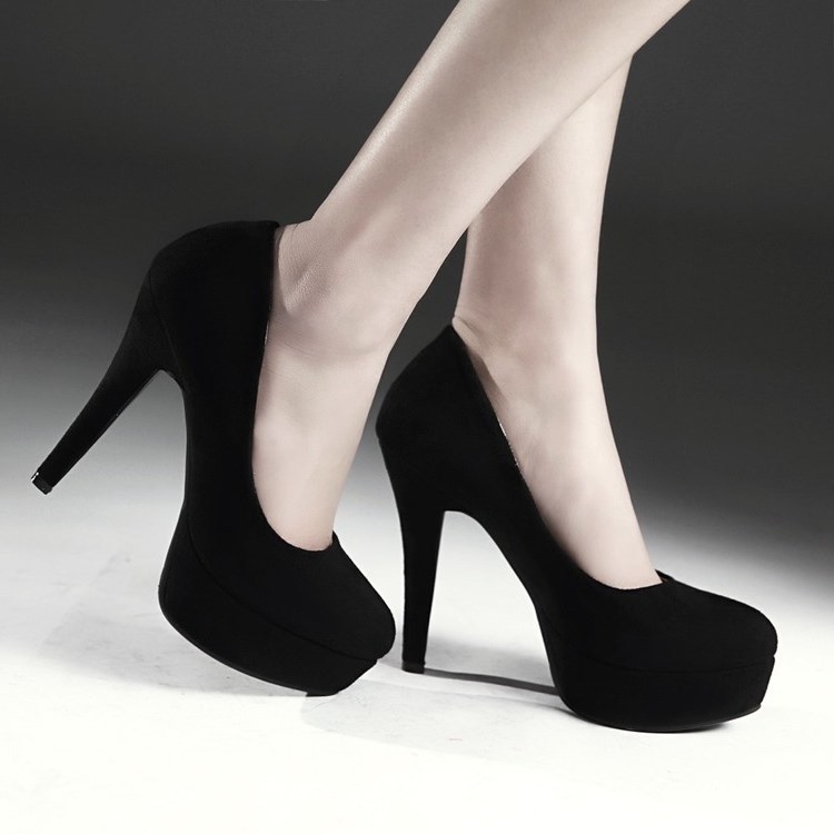 Vysoké podpätky z recyklovanej kože s platformou, unisex, okrúhla špička, PU podšívka, gumová podrážka