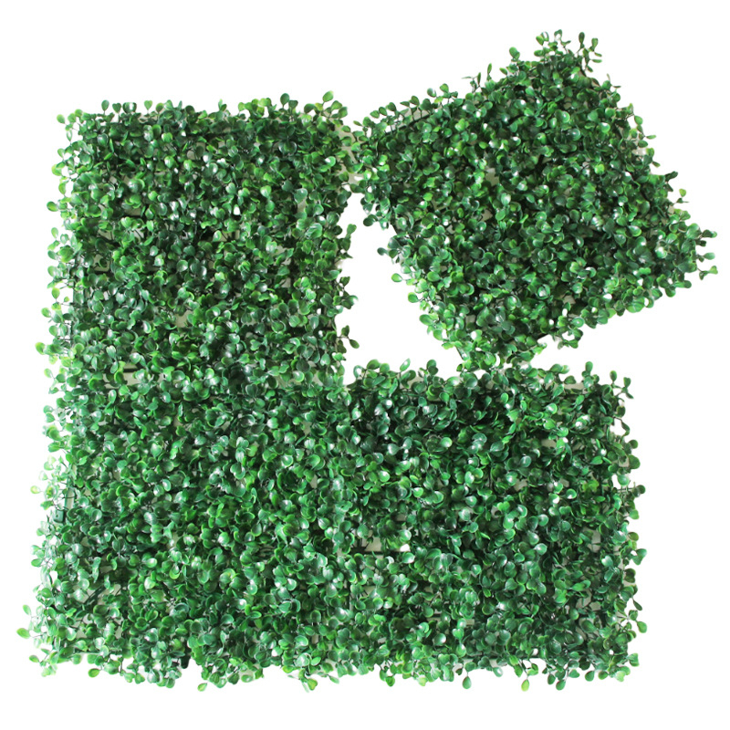 Umelá rastlinná stena s panelom trávy, plastová konštrukcia, model 13336944