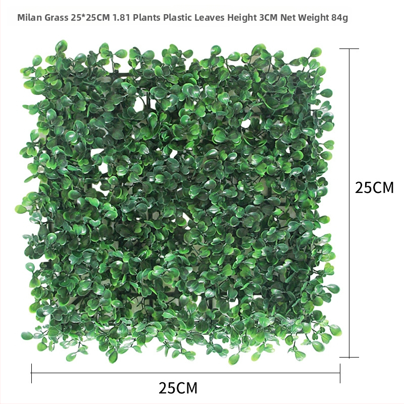 Umelá rastlinná stena s panelom trávy, plastová konštrukcia, model 13336944