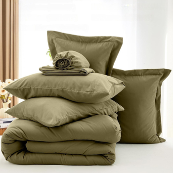 Комплект от три части завивка с химическо влакно, пълнеж от обикновено влакно, печат и шиене, всесезонен, тегло 1,0–1,5 кг