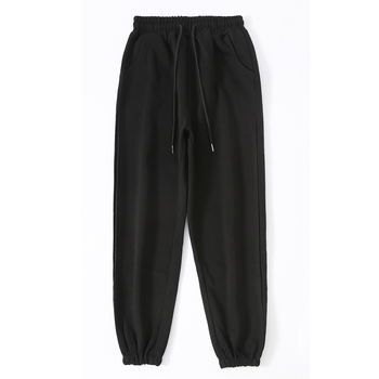 Ženske haremske hlače, visoki struk, kratka duljina, gusta tkanina, mješoviti materijal 70–80% poliestera