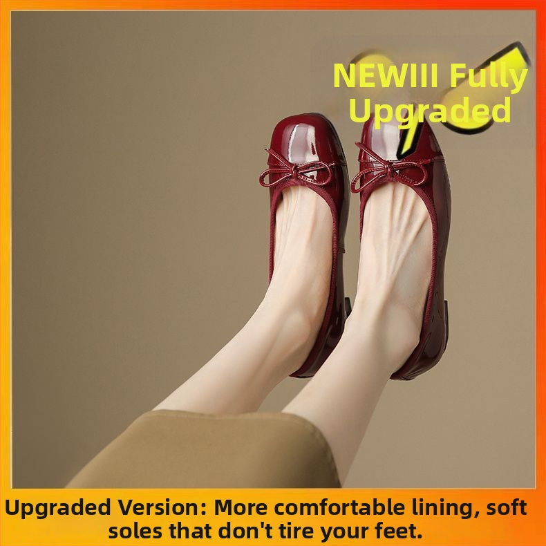 Dámske loafers s okrúhlym nosom, PU vrchná časť, nízky podpätok 1–3 cm, slip-on, japonský štýl