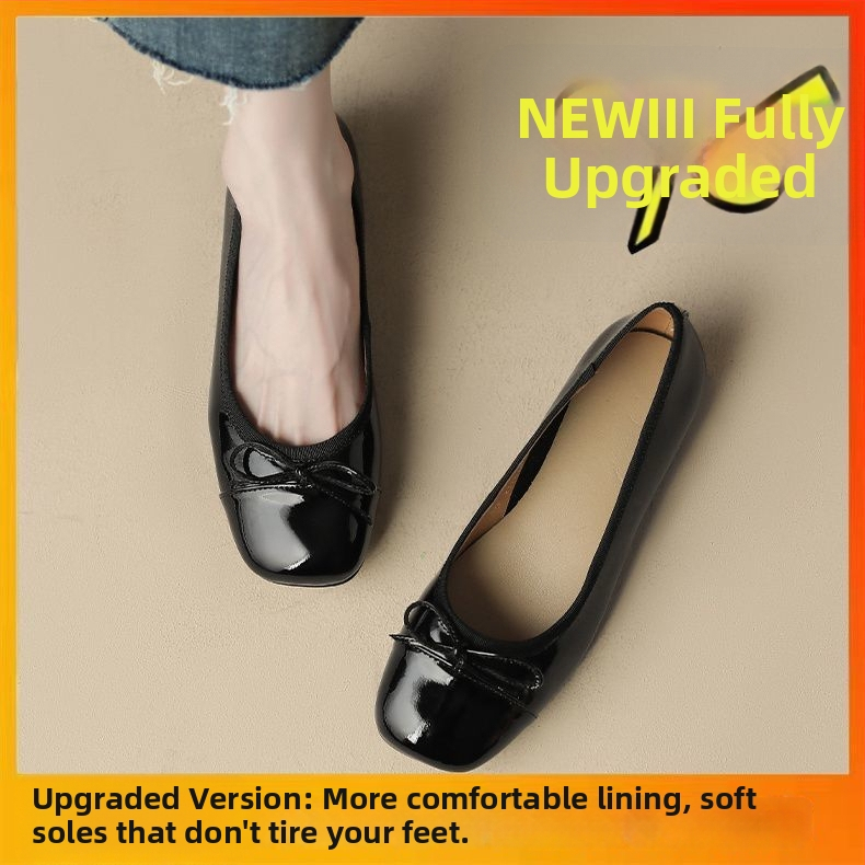 Dámske loafers s okrúhlym nosom, PU vrchná časť, nízky podpätok 1–3 cm, slip-on, japonský štýl