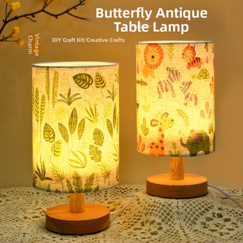 DIY textilná stolná lampa – kreatívne ručne vyrobené nočné svetlo do spálne, pre vek 7–14 rokov