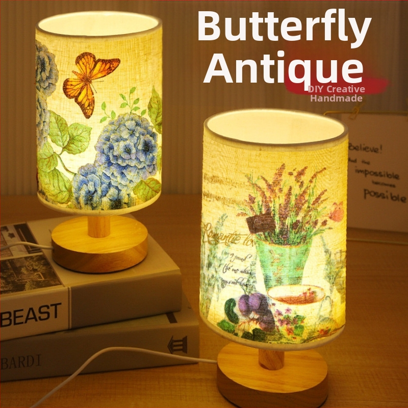 DIY textilná stolná lampa – kreatívne ručne vyrobené nočné svetlo do spálne, pre vek 7–14 rokov