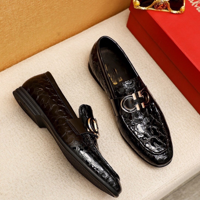 Мъжки кожени обувки без връзки с остър нос, нисък профил, бизнес-кэжуъл стил, кожена горна част, гумена подметка