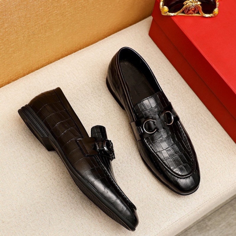 Мъжки кожени обувки без връзки с остър нос, нисък профил, бизнес-кэжуъл стил, кожена горна част, гумена подметка