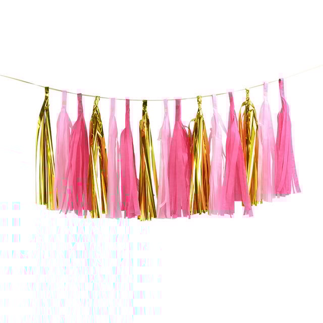 Set papierových brmbolcov – 15 brmbolcov, balené v OPP vrecku, dekorácia miestnosti na narodeniny, vhodné na festival Tanabata