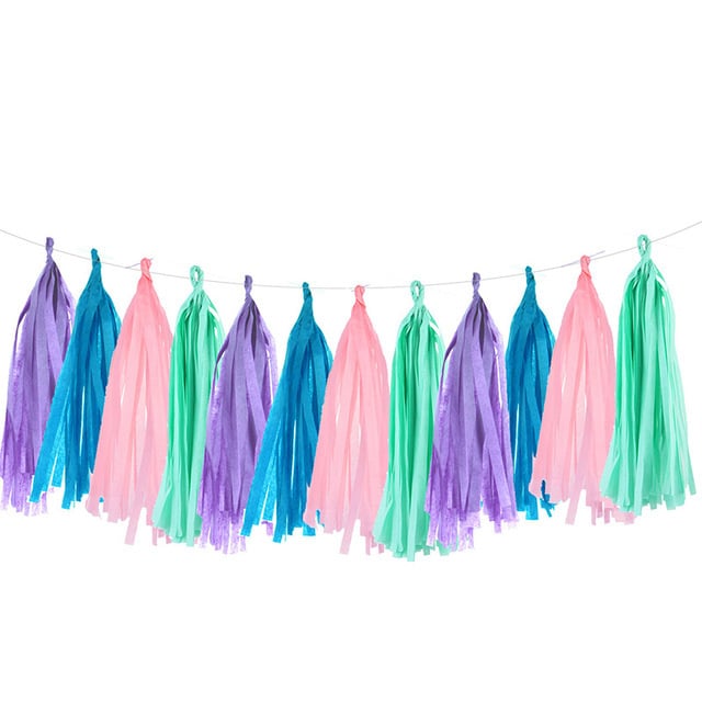 Set papierových brmbolcov – 15 brmbolcov, balené v OPP vrecku, dekorácia miestnosti na narodeniny, vhodné na festival Tanabata