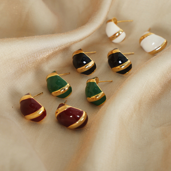 Náušnice — Geometrický dizajn, jednoduchý štýl (Materiál: Meď; Model: Geometrický; Ošetrenie: Elektroplátovanie)