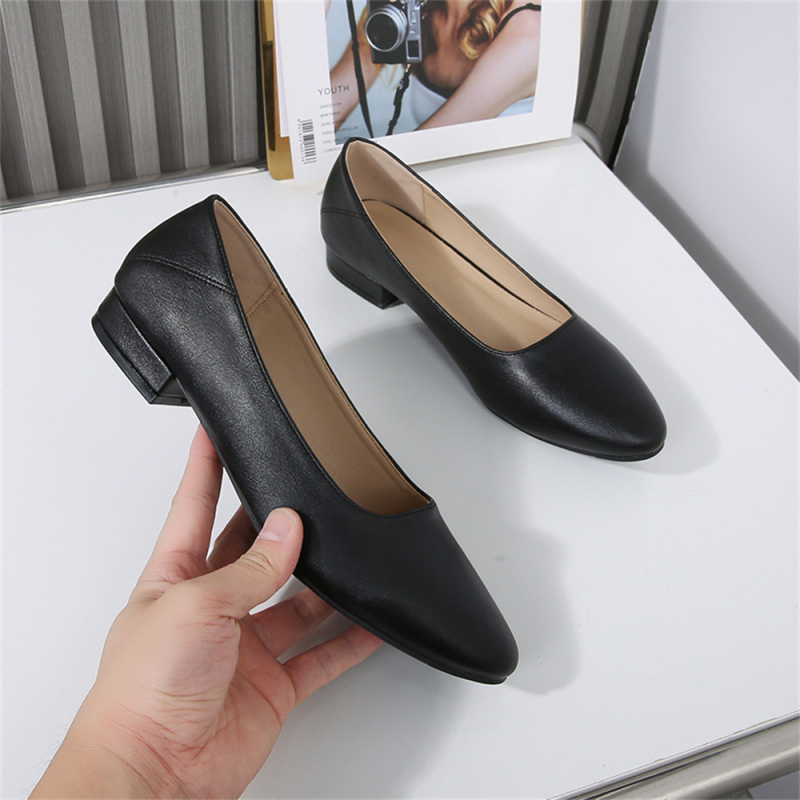 Női irodai lapos cipő, négyszögletes orr, microfiber felsőrész, alacsony sarok 3 cm alatt, lapos sarok, gumitalp
