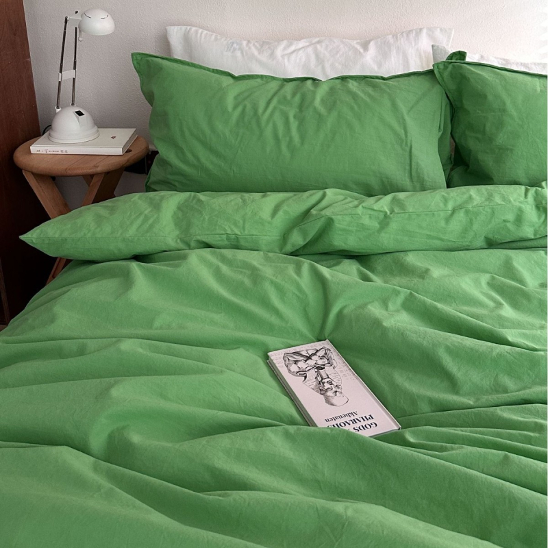 Sofansha Κάλυμμα Παπλώματος από 100% βαμβάκι – Γεωμετρικό μοτίο, Πλυμένη ύφανση, Αντιδραστική εκτύπωση και βαφή, Πυκνότητα υφάσματος 133x72