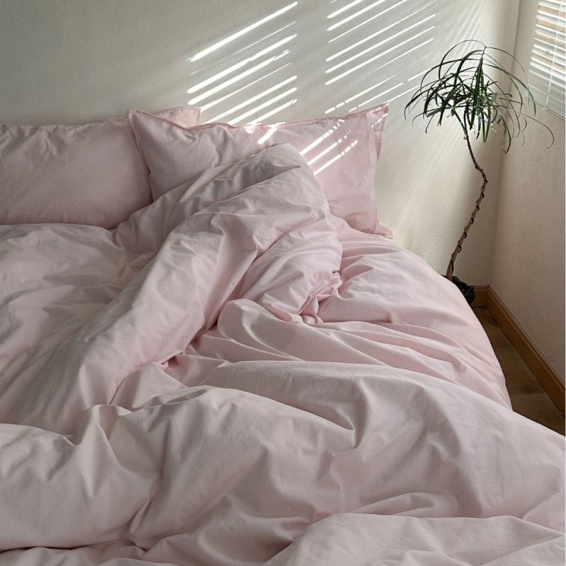 Sofansha Κάλυμμα Παπλώματος από 100% βαμβάκι – Γεωμετρικό μοτίο, Πλυμένη ύφανση, Αντιδραστική εκτύπωση και βαφή, Πυκνότητα υφάσματος 133x72