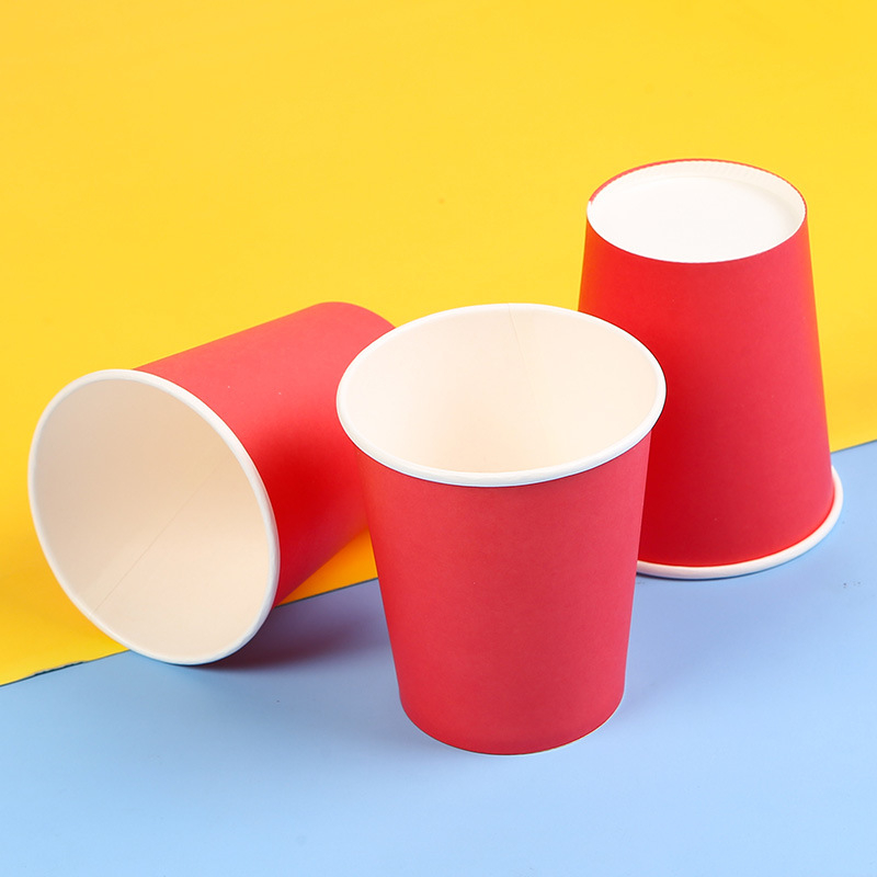 Jednorázové detské papierové poháre na DIY výtvarné projekty - potiahnutý kartón, biologicky rozložiteľné, 45–50 ks na balenie, značka Oujiahui, pôvod Hebei