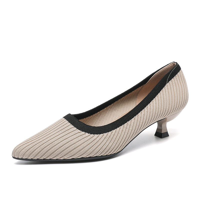 Pantofi femei plat, vârf ascuțit, din microfibră, talpă din cauciuc