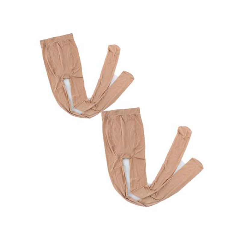 Nailono pėdkelnės plonos aukšto juosmens vientisas raštas