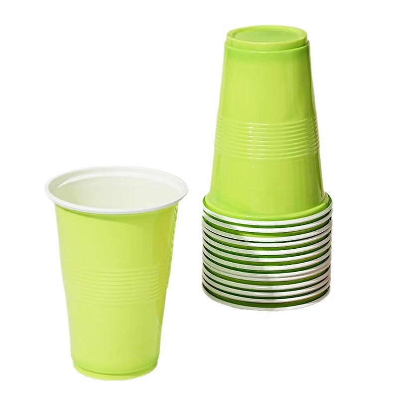 Jednorázový PP plastový okrúhly pohár, objem 401–500 ml, tlač loga k dispozícii, prispôsobenie, vhodný do mikrovlnnej rúry