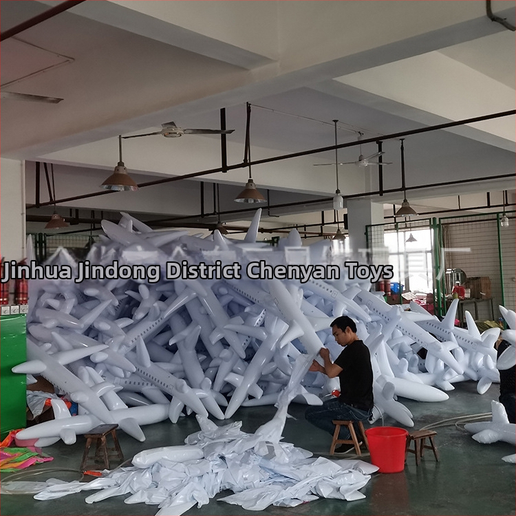 PVC pripučiamas lėktuvo modelio žaislas vaikams 7–14 metų