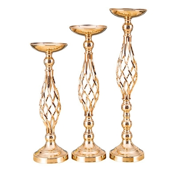 Candelabru din fier – centru de masă decorativ cu formă răsucită, decor de nuntă, stil lux ușor; potrivit pentru birou sau hotel