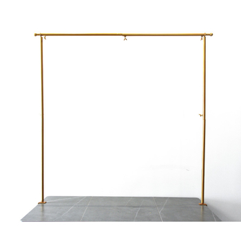 Železný držiak na stol pre pravouhlý oblúk s nastaviteľným stĺpikom, svadobná dekorácia (balené v kartóne)