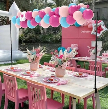 Železný držiak na stol pre pravouhlý oblúk s nastaviteľným stĺpikom, svadobná dekorácia (balené v kartóne)