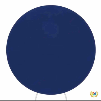 Комплект за сватбена аркова рамка с еластична метална конструкция, кръгъл фонов плат и покривки за столове | полиестер, комплект за столове за сватба, хотелски стил