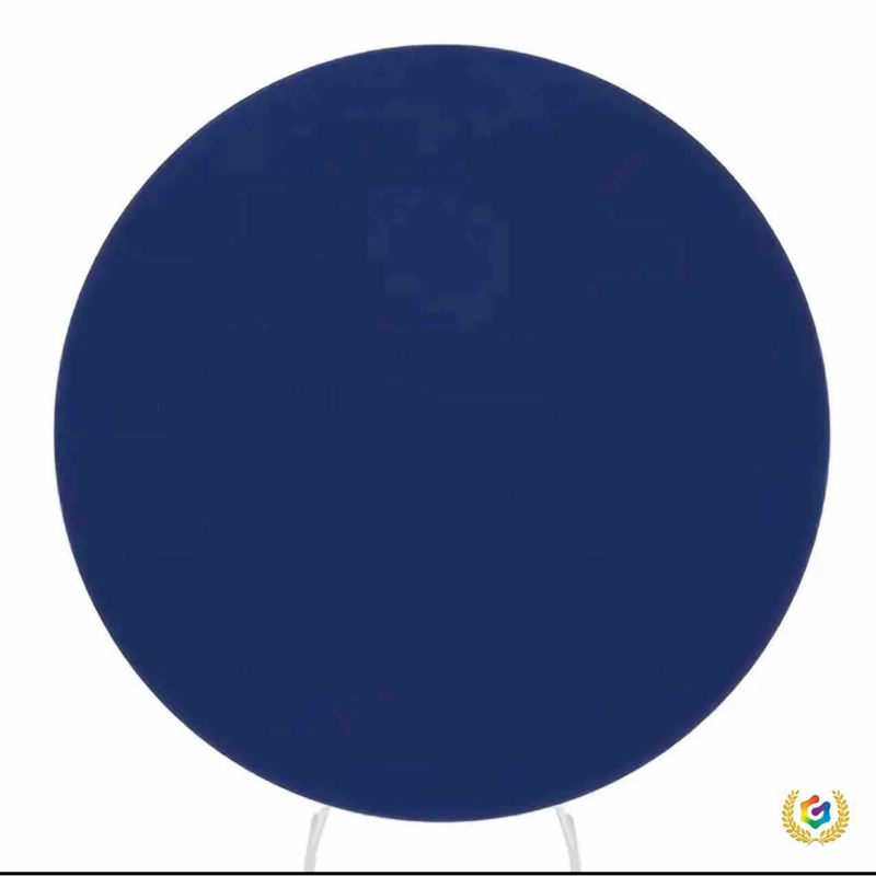 Комплект за сватбена аркова рамка с еластична метална конструкция, кръгъл фонов плат и покривки за столове | полиестер, комплект за столове за сватба, хотелски стил