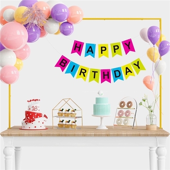 Stolová oblúková svadobná dekorácia – pozadie s držiakom balónového oblúka - Nie je dovezené - Na svadbu