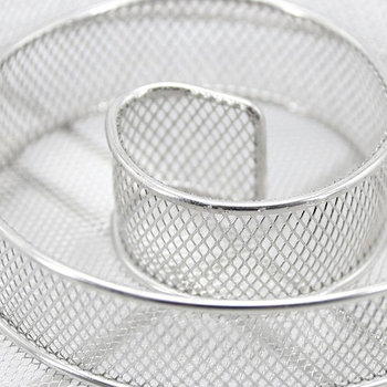 Kruhová mriežka z nehrdzavejúcej ocele na gril – košík na studené fajčenie pre grilovanie (prenášateľný, bez elektriny, odolný voči hrdzi)