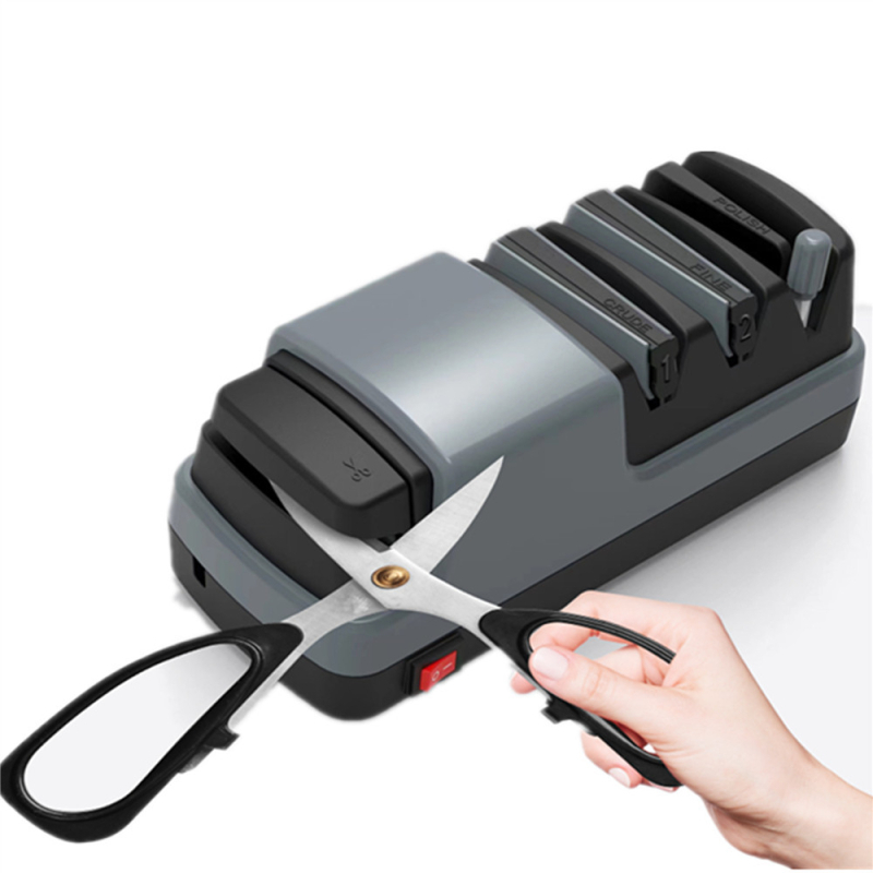 Elektrický ostrič nožov 4v1 pre kuchynské nože, nožnice a záhradné sekery | Blade True E003, 100-240V, 18W, 50-60Hz