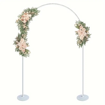 Suport pentru arc de baloane cu bază și kit pentru coloane – plastic, stil nunți, decor pentru amenajarea spațiului la nunți, zile de naștere și absolvire.