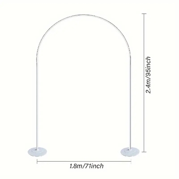 Suport pentru arc de baloane cu bază și kit pentru coloane – plastic, stil nunți, decor pentru amenajarea spațiului la nunți, zile de naștere și absolvire.