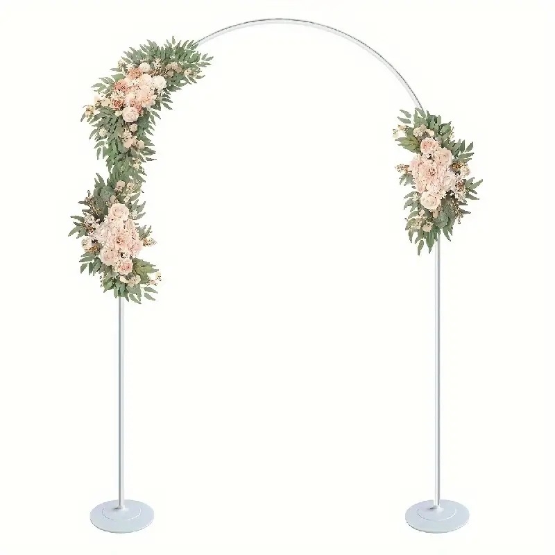 Suport pentru arc de baloane cu bază și kit pentru coloane – plastic, stil nunți, decor pentru amenajarea spațiului la nunți, zile de naștere și absolvire.