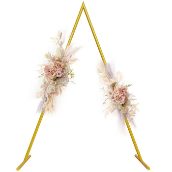 Trojuholníkový kovový rám na pozadie pre svadobný oblúk, železo, prispôsobiteľný