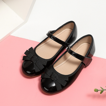 Dievčenské kožené topánky, kórejský štýl, zapínanie na Velcro, protišmyková mäkká podrážka, priedušná kožená podšívka