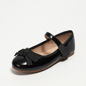 Dievčenské kožené topánky, kórejský štýl, zapínanie na Velcro, protišmyková mäkká podrážka, priedušná kožená podšívka