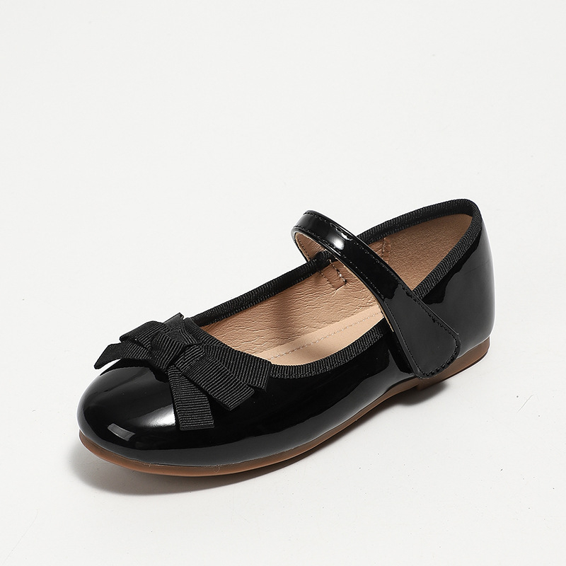 Dievčenské kožené topánky, kórejský štýl, zapínanie na Velcro, protišmyková mäkká podrážka, priedušná kožená podšívka