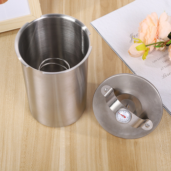 CHUZHONG rozsdamentes acél húsgőzölő edény hőmérővel, konyhai húsfőző eszköz, testre szabható