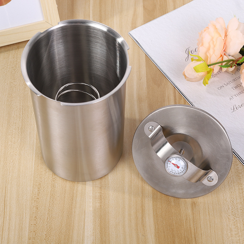 CHUZHONG rozsdamentes acél húsgőzölő edény hőmérővel, konyhai húsfőző eszköz, testre szabható